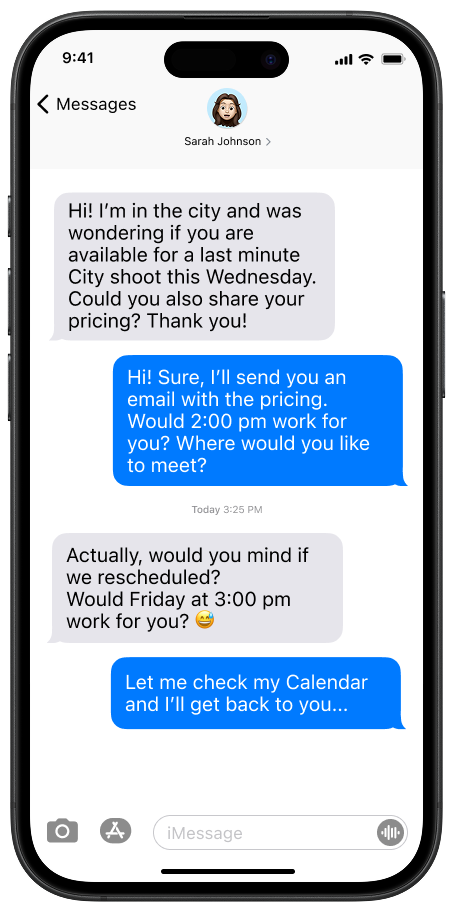 Custom packages interface
