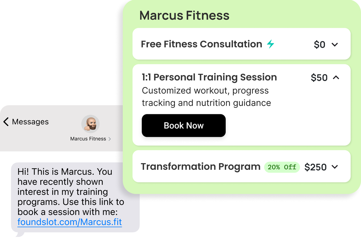 Personal Coaches using Foundslot